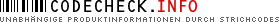 Unabh�ngige Produktinformationen durch Strichcode